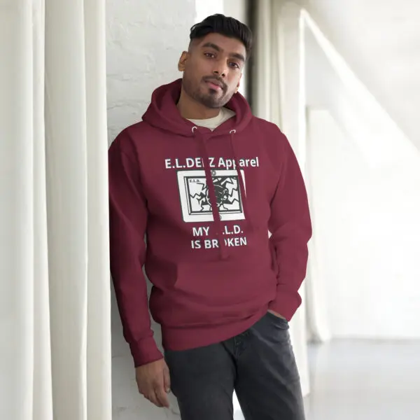 Unisex Premium Hoodie Maroon Colour Front View