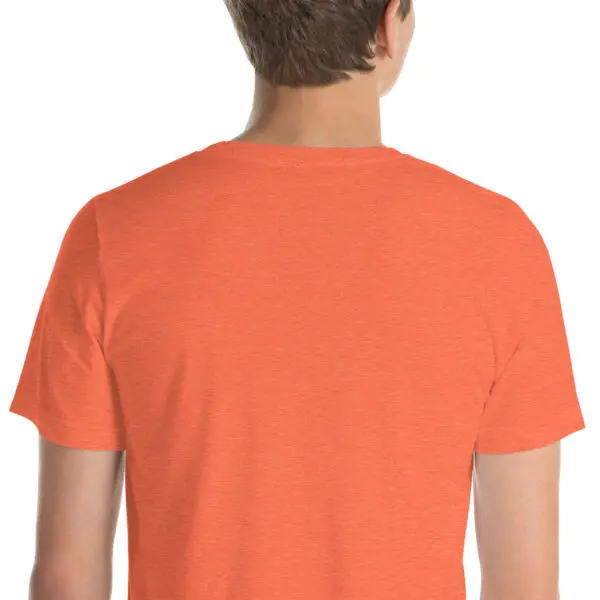 The Original E L Deez T Shirt Heather Orange Zoomed Front