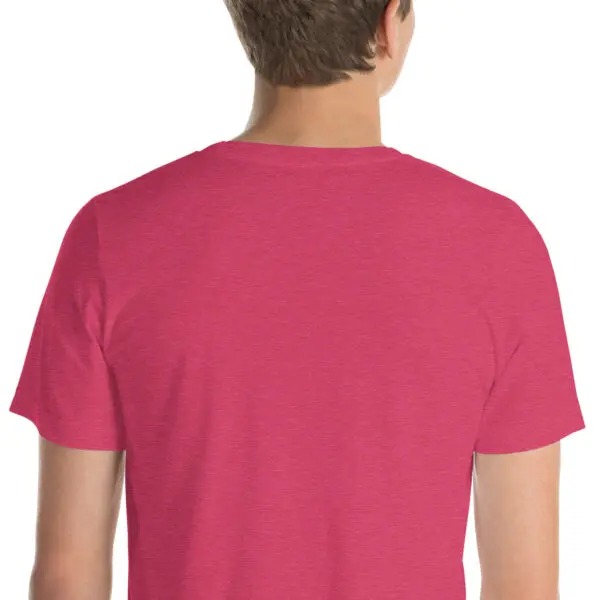 The Original E L Deez T Shirt Heather Raspberry Zoomed Front