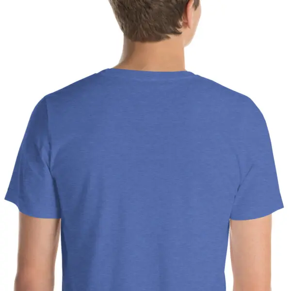 The Original E L Deez T Shirt Heather True Royal Zoomed Front