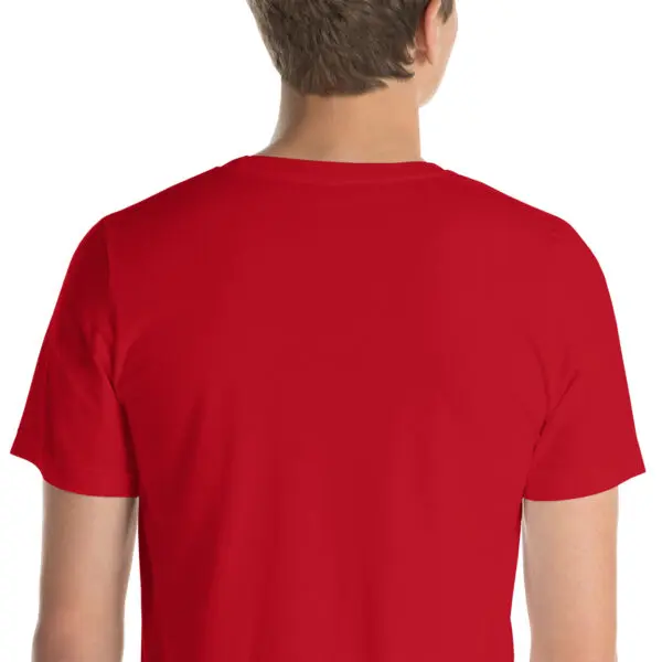 The Original E L Deez T Shirt Red Colour Zoomed Front