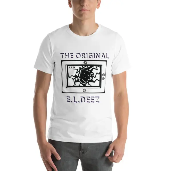 The Original E L Deez T Shirt white Colour Front