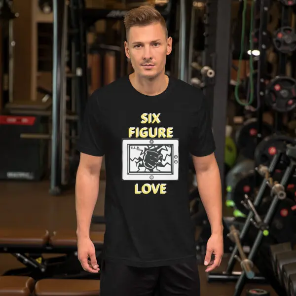 Six Figure Love T Shirt Black Colour