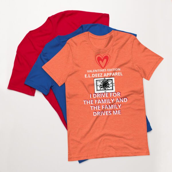 Valentines Edition T Shirt Heather Orange Front