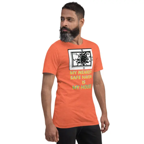 Unisex Staple T Shirt Heather Orange Right Front