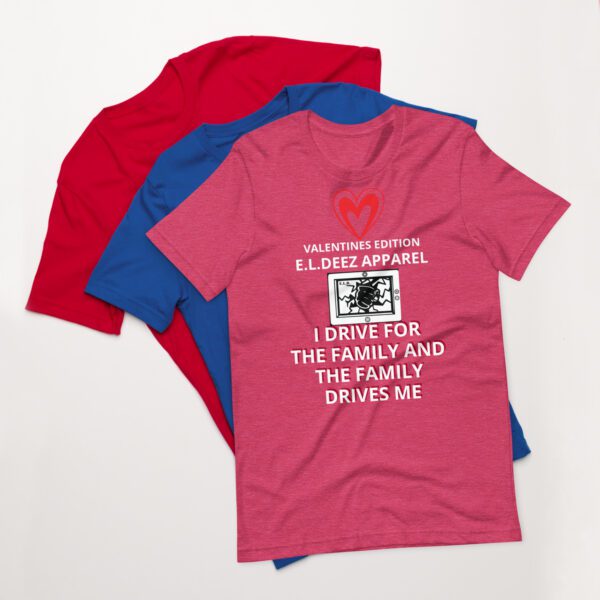 Valentines Edition T Shirt Heather Raspberry Front