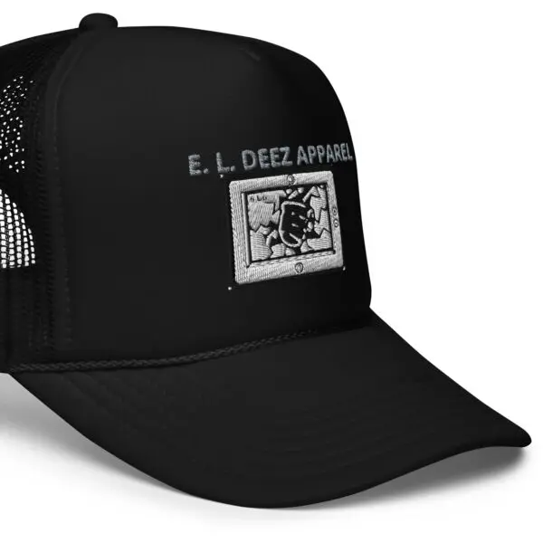 E. L. DEEZ Foam trucker hat black color